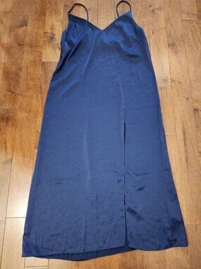 Aritzia Wilfred women's navy blue slip dress in size small